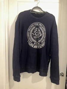 Mens Dsquared2 Navy Blue Jumper XL Xtra Large - Picture 1 of 4