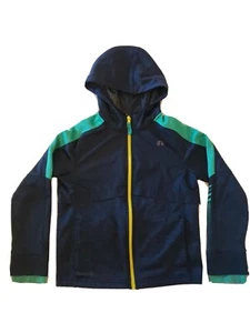 Chaqueta para niños grande Russell 10 12 azul con capucha chaqueta cortavientos atlética - Imagen 1 de 3