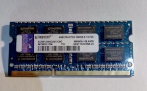 KINGSTON 4GB (1x4GB) DDR3 SODIMM ACR512X64D3S13C9G PC3-10600S-9-10-F20 - Picture 1 of 1