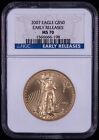 2007 US 1 oz Gold Eagle $50 - NGC MS70 - Early Releases - NB16