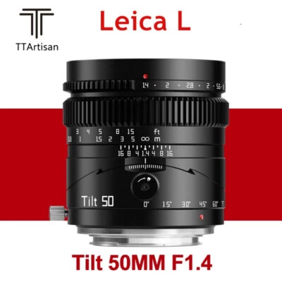 TTArtisan 50mm F1.4 Tilt Shift Full Frame Lens L-Mount For Leica T SL Sigma FP  - Image 1 of 4