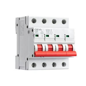 GEYA AC MCB Mini Circuit Breaker 4P 4.5kA 6/10/16/25/32/40/50/63A 400V 50/60Hz - Picture 1 of 13