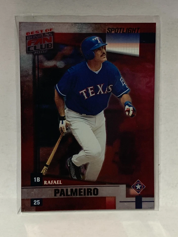 2001 Donruss Best of Fan Club Spotlight #d/100- Rafael Palmeiro #106 - Image 1 of 1