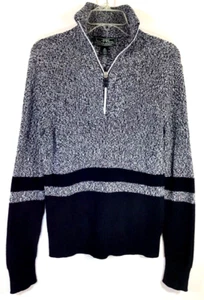 LAUREN RALPH LAUREN Gr. M 100% Baumwolle 1/2 Zip Pullover in Streifen - Bild 1 von 11