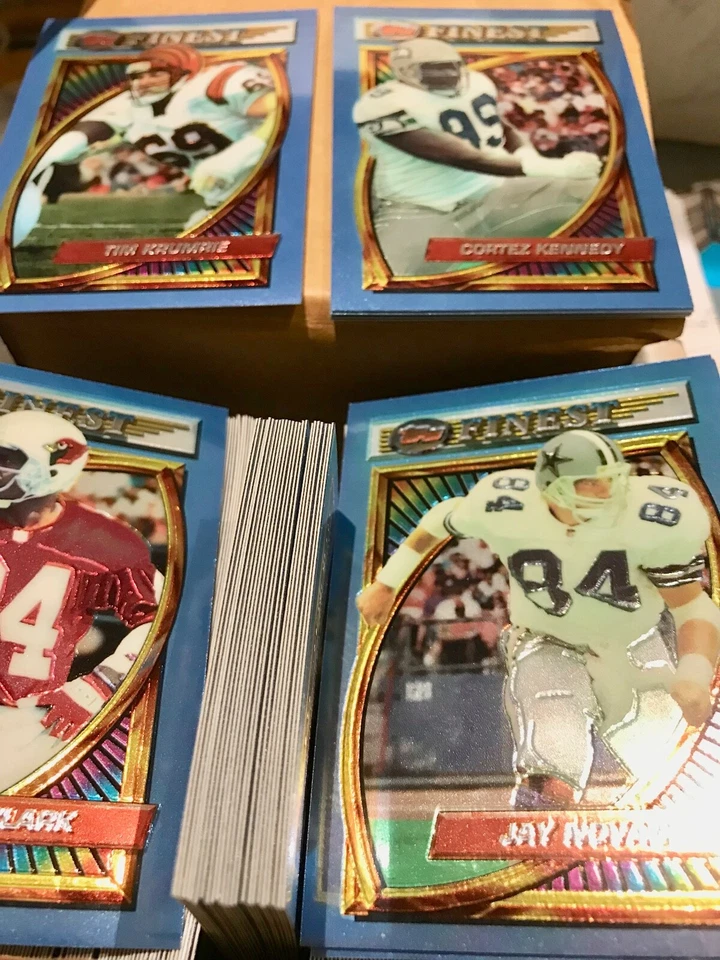 1994 Topps Finest Football Complete Hand Collated 220 Card Base Set  - Image 1 of 1