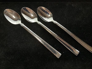 Reed & Barton Stainless 18/10 Heritage Mint 7.5" Ice Tea Spoon Set of 3 Vintage - Picture 1 of 6