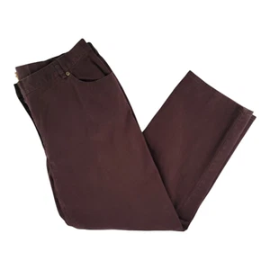 Ruby Rd Petite Straight Leg Stretch Pants Brown Cotton Blend Size 16P - Picture 1 of 11