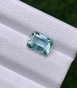 1.61CT Stunning 100% Natural Sky Blue Tourmaline Loose Gemstone - Picture 1 of 3