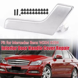 Right Passenger Side Chrome Inside Interior Door Handle Repair Kit For W204 X204 - Imagen 1 de 9