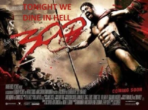 300 Tonight We Dine In Hell International Movie Poster King Leonidas 36x24 inch - Picture 1 of 1