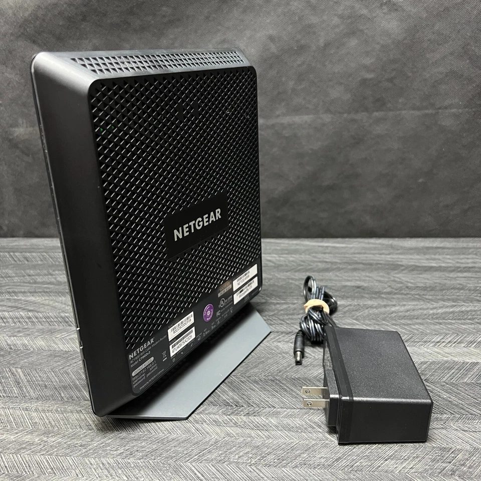 NETGEAR Nighthawk AC1900 C7000v2 Wi Fi Cable Modem Router W/ Power Cord - Image 1 of 4