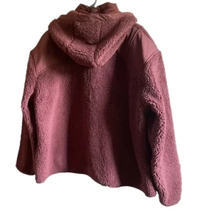 Cappotto giacca pile sherpa Cabela riflessi naturali 2X donna nuovo con etichetta cioccolato - Foto 1 di 9