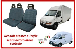 Coprisedili per Renault Master Trafic senza arrotolatore fodere trapuntate avio - Bild 1 von 3
