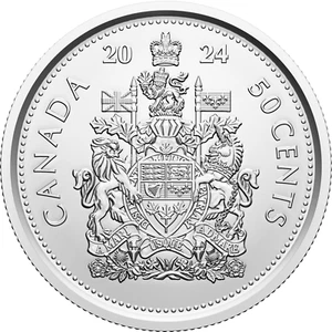 50 Cents Tribute - W Mint Mark Coat of Arms - Escudo Canadá 1 oz plata 2024 - Imagen 1 de 2