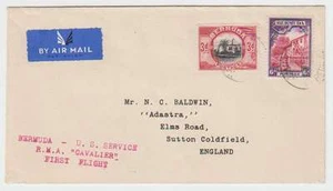 C4019: 1937 Bermuda R.M.A. Cavalier First Flight Cover - Picture 1 of 1