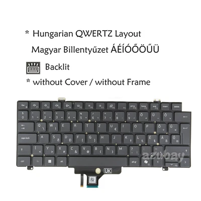 Magyar Billentyűzet para Dell Latitude 3450 5450, Precision 3490 (Y2015) retroiluminado Foto 1 de 4