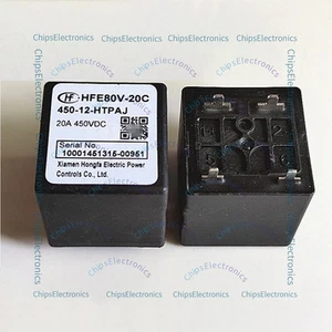 Relé automotriz 40A 450VDC 5 piezas HFE80V-40-450-12-HTQ2J - Imagen 1 de 1