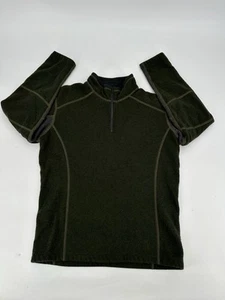 Kuhl Boys Kashmira 1/4 Zip Size L (14-16)Olive Green - Picture 1 of 4