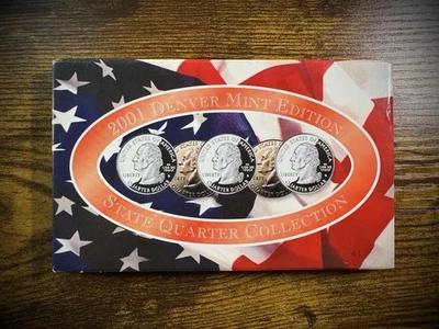 2001 Denver Mint Edition State Quarter Collection Set With COA - Image 1 of 4