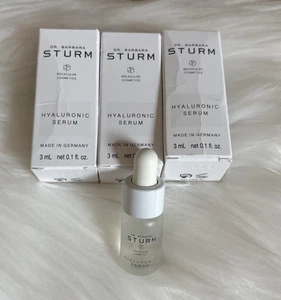 3x Suero Hialurónico Dr. Barbara STURM ~ Total 9 ml/0,3 oz Tamaño de Viaje Nuevo en Caja - Imagen 1 de 2