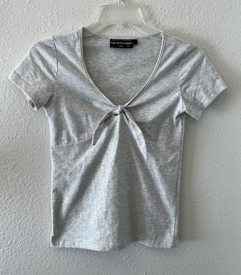 The Fifth Label Women's T-Shirt Size Sm (4) Gray Tie Front Chic Cute - Image 1 of 4