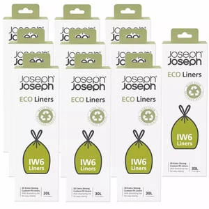 Joseph Joseph IW6 Eco Fodere Pattumiera Generale per Totem - 200 Sacchetti - 30 Litri - Foto 1 di 1