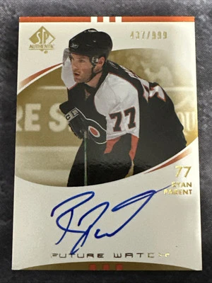 2007-08 SP Authentic Future Watch Auto 236 Ryan Parent Philadelphia Flyers - Image 1 of 3