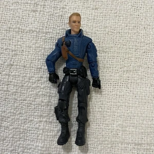 Blonde Soldat blaue Weste The CORPS! Lanard 2010 4.25" Figur 073124AST2-B1 - Bild 1 von 5