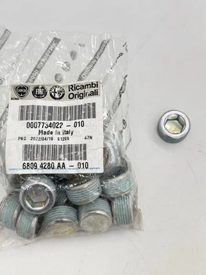 Genuine New OEM Engine Oil Sump Plug Fiat Lancia Twin-Cam | 7734022 - Image 1 of 2