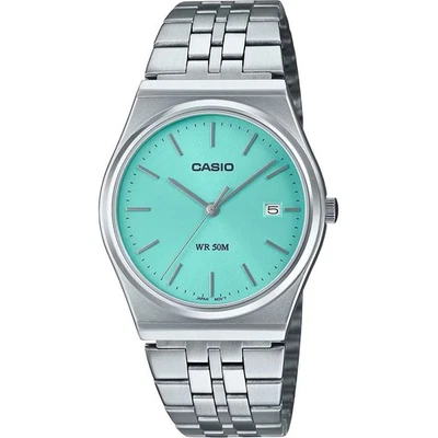 Casio Tiffany Blue Dial Dress Watch MTP-B145D-2A1VEF ✅ NEW - Image 1 of 3