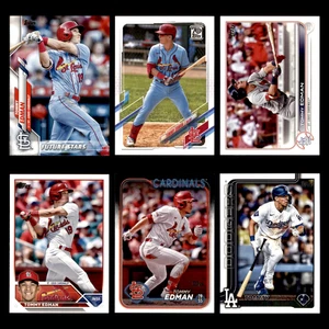 Tommy Edman Lote 6 Tarjetas de Béisbol Diferentes 2020-2025 Cardenales de San Luis/LAD - Imagen 1 de 8