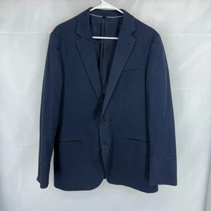 J Crew Hombres 40R Ludlow Traje Chaqueta 2 Botones Azul Marino Negocios Deporte Abrigo Delgado - Imagen 1 de 12