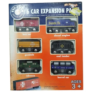 Neu im Karton Lionel Heritage 2006 Holzeisenbahn Wagen Santa Fe 6er Set  - Bild 1 von 7