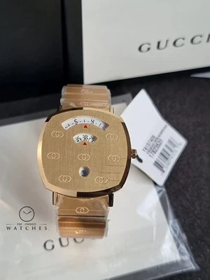 Reloj Pulsera Gucci Grip YA157409 38mm Dorado Acero Inoxidable PARA HOMBRES Unisex - TOTALMENTE NUEVO Foto 1 de 4