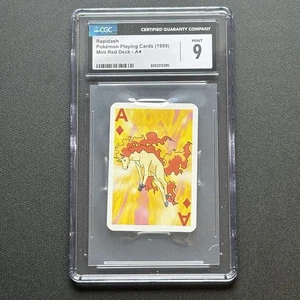 1999 Pokemon Rapidash Mini Playing Card Poker Bicycle CGC 9 Mint P - Bild 1 von 4