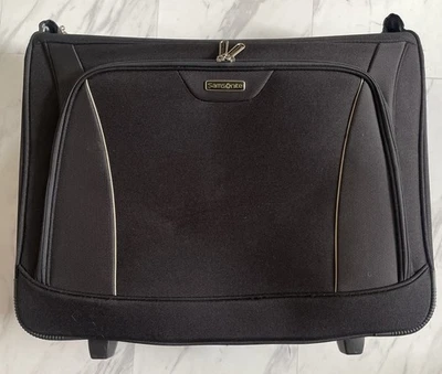 Samsonite Black 2-Wheel Rolling Garment Bag Softshell Luggage 23”x20 - Image 1 of 4