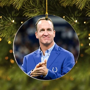 Peyton Manning Christmas Ornament - Celebrity Ornament Gifts for Fans - Picture 1 of 5