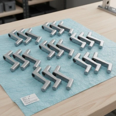 Juego de bielas de repuesto ambidiestro de 9 manijas para respiraderos de 14" - aluminio de alta resistencia Foto 1 de 4