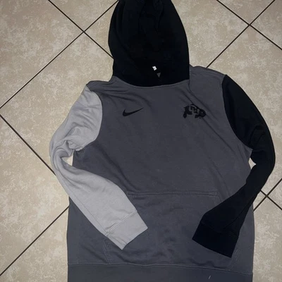 Nike Colorado Buffaloes CU Buffs Black & Gray Hoodie Sweatshirt Kids Large - Image 1 of 4