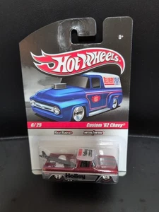 🔥 Hot Wheels 2009 Slick Rides Custom '62 Chevy Truck – Red HOLLEY – Real Riders - Picture 1 of 2