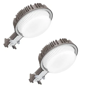 2PCS 80W LED Barn Light Dusk to Dawn Street Lighting Outdoor Security Floodlight - Picture 1 of 12