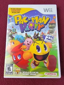 Pac-Man Party Nintendo Wii Game Disc with Case 2006 Namco arcade - Picture 1 of 18