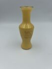 Vase vintage en verre jaune Wheaton Industries 6""