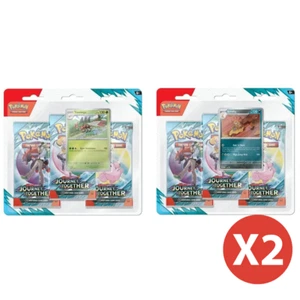 🟦Pokemon TCG Journey Together Three Pack Blister X2 - Journey Together Blisters - Bild 1 von 4