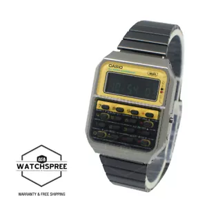 Casio Digital Vintage ’70s CQ-1 Design Gray S.Steel Band Watch CA-500WEGG-9B - Picture 1 of 1