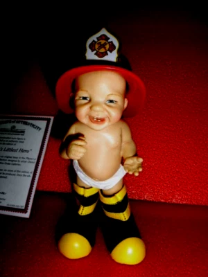 MUÑECA DE RESINA ASHTON DRAKE/CHERYL HILL "MOMMY'S LITTLEST HERO" CON CERTIFICADO DE AUTENTICIDAD Foto 1 de 4