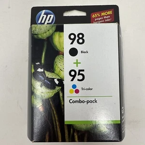 Genuine HP 98 Black & 95 Tri-Color Ink Cartridge 2-Pack CB327FN Date: May 2021 - Picture 1 of 5