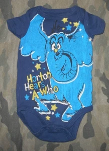 Dr. Seuss Boys 3 M Snap Bottom Horton Hears A Who - Picture 1 of 1
