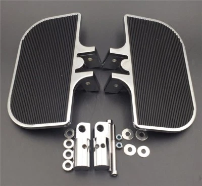 Chrome Mini Floorboards For Harley Dyna Fat Bob/Low Rider/Street Bob/Super Glide - Image 1 of 4
