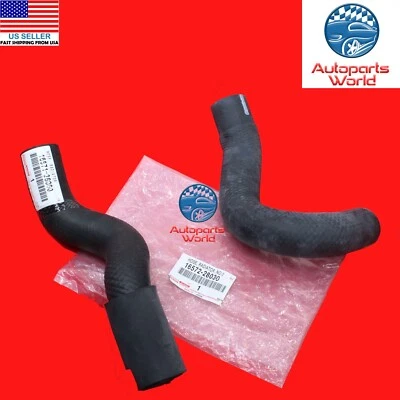 GENUINE OEM TOYOTA 2001-2005 RAV4 4CYL UPPER & LOWER RADIATOR COOLANT HOSE SET - Image 1 of 2